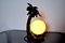 French Ceramic Palm Tree Table Lamp, 1970s 3