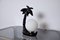 French Ceramic Palm Tree Table Lamp, 1970s 6