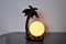 French Ceramic Palm Tree Table Lamp, 1970s 4