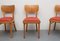 Beech & Leatherette Dining Chairs, 1950s, Set of 4 5