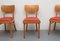 Beech & Leatherette Dining Chairs, 1950s, Set of 4, Image 5