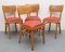 Beech & Leatherette Dining Chairs, 1950s, Set of 4, Image 6