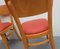 Beech & Leatherette Dining Chairs, 1950s, Set of 4, Image 9