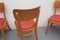 Esszimmerstühle aus Buche & Kunstleder, 1950er, 4er Set 4