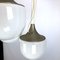 Vintage Italian Glass & Metal Ceiling Lamp from Esperia, 1970s 17