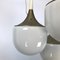 Vintage Italian Glass & Metal Ceiling Lamp from Esperia, 1970s 20
