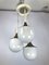 Lámpara de techo italiana vintage de vidrio y metal de Esperia, años 70, Imagen 3