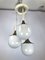 Vintage Italian Glass & Metal Ceiling Lamp from Esperia, 1970s 3