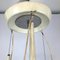 Vintage Italian Glass & Metal Ceiling Lamp from Esperia, 1970s, Image 4