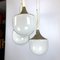 Vintage Italian Glass & Metal Ceiling Lamp from Esperia, 1970s 19