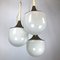 Vintage Italian Glass & Metal Ceiling Lamp from Esperia, 1970s, Image 7