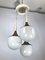 Vintage Italian Glass & Metal Ceiling Lamp from Esperia, 1970s 9