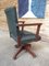 English Art & Craft Captain Swivel Desk Chair, 1920s 4