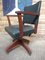 English Art & Craft Captain Swivel Desk Chair, 1920s 3