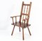 Rustic English Oak Armchair, 1900s 3