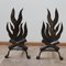 Mid-Century French Metal Firedogs, Set of 2 3