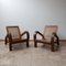 Vintage Reconstruction Style Mahogany & Cane Armchairs, Set of 2 10