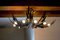 Lámpara de techo española en forma de sol de 11 luces de Ferro Arte, años 60, Imagen 5
