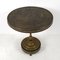 Mid-Century Moroccan Occasional Table with Hammered & Engraved Copper Top 3