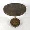 Mid-Century Moroccan Occasional Table with Hammered & Engraved Copper Top, Image 3