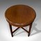 Victorian English Round Oak Coffee / Side / Lamp Table, Circa 1880 6