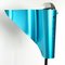 Postmoderne Vintage Metall Stehlampe mit blauem Schirm in Vogel-Optik von Bjart Rhenen 5