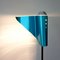 Postmoderne Vintage Metall Stehlampe mit blauem Schirm in Vogel-Optik von Bjart Rhenen 8