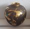 Vase aus Geätztem Glas mit Vergoldeter Dekoration und Rand von Alfred Taube für Füge & Taube, 1960er 2