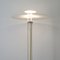 Lampadaire Mid-Century Moderne en Acier Blanc de Frandsen 7