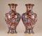 Large Chinese Ming Style Enamel & Gilt Bronze Cloisonné Vases, 1930s, Set of 2 8