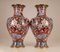 Large Chinese Ming Style Enamel & Gilt Bronze Cloisonné Vases, 1930s, Set of 2 7