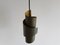 Danish Swirl-Shaped Metal Pendant Lamps by Simon Henningsen for Lyfa, 1960s, Set of 2 1