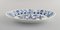Antique Blue Onion Serving Dish in Hand-Painted Porcelain from Meissen, Image 3
