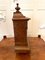 Viktorianische Nachttischuhr aus Nussholz mit Intarsien, 19. Jh 10
