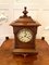 19th Century Victorian Walnut Inlaid Eight Day Mantel Clock 2