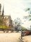 Incisione Dufza, Parigi Notre Dame, anni '40, Immagine 7