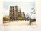Dufza, Paris Notre Dame, handsignierte Radierung, 1940er 1