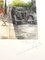 Acquaforte firmata Dufza, Parigi, Saint Michel, anni '40, Immagine 3