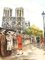 Dufza, Paris, Saint Michel, handsignierte Radierung, 1940er 6