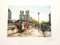 Dufza, Paris, Saint Michel, handsignierte Radierung, 1940er 1