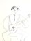 Jean Cocteau, Spanischer Gitarrist, Zeichnung, 1930er 3