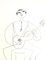 Jean Cocteau, Spanish Guitarist, Drawing, 1930s, Image 3