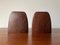 Wenge African Rosewood Brass Bookends, 1960s, Set of 2 1