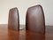 Wenge African Rosewood Brass Bookends, 1960s, Set of 2 2