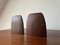 Wenge African Rosewood Brass Bookends, 1960s, Set of 2 5