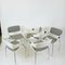 White Space Age Plywood and Grey Fabric Chair by Eugen Schmidt 4