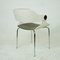 White Space Age Plywood and Grey Fabric Chair by Eugen Schmidt 8