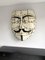 Large Vintage Metal Enamel Wall Art Face Mask 9