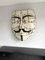 Maschera da parete vintage smaltata in metallo, Immagine 9