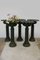 Antique Cast Iron Flower Pillars / Planters, Set of 5 10